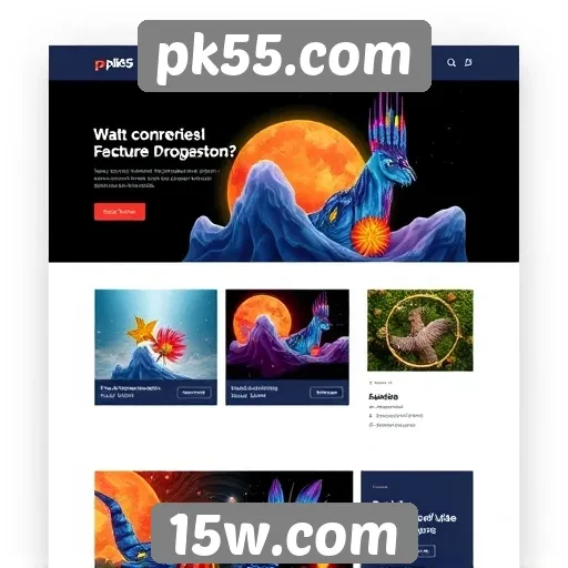 novidades no design do site pk55.com